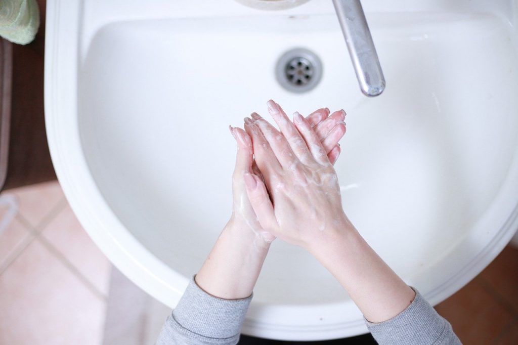 handen wassen zeep